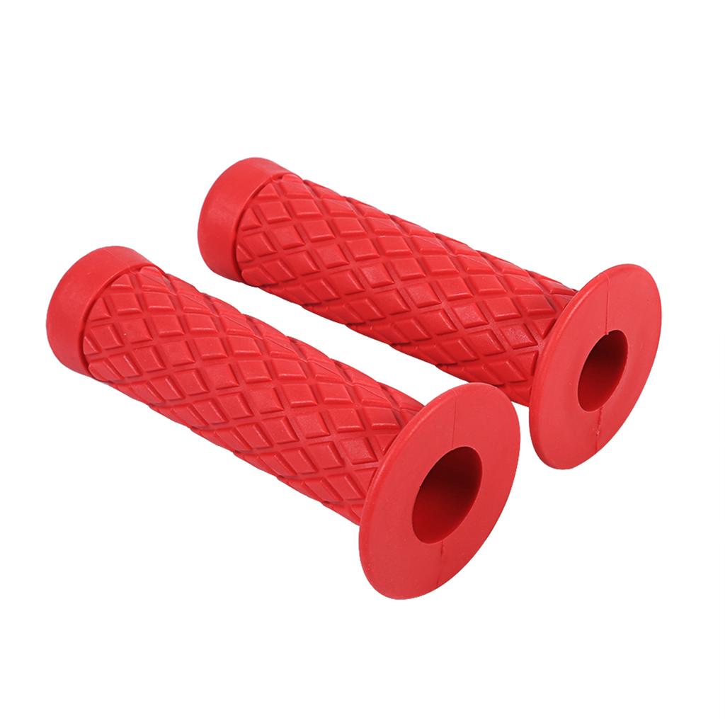 22mm 7 8  Universal Vintage Soft Rubber Handle Bar Hand Grips For Motorcycle Dirt Bike Black