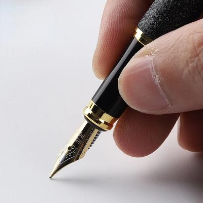 Füllfederhalter aus Legierung, 0,5 mm, Iraurita-Feder, zartes Muster, Muschel, Geschäftsgeschenke, Schreibbedarf für Schule/Büro