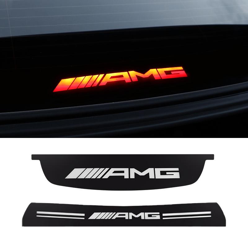 Car High Mounted Brake Light AMG Projection Board Modification Sticker For Mercedes Benz AMG W223 W213 W206 W464 W247 W167 W166 ZU9