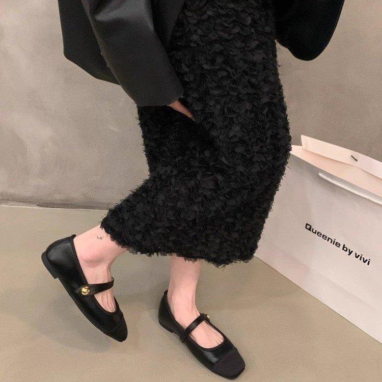 Premium French Mary Jane women's shoes 2025 new autumn small fragrant single shoes flat small leather shoes gentle and fashionable