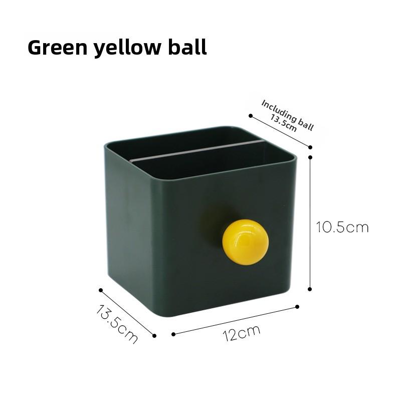 Style Office Stationery Pen Holder, Office Student Desktop Oil Painting Brush Stationery Storage and Organization Pen Holder