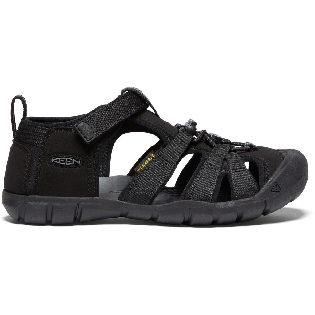 KEEN Kids Sandals SEACAMP II CNX Sea Camp Two CNX Cm (20.0-23.5cm) Black/Gray 22.5