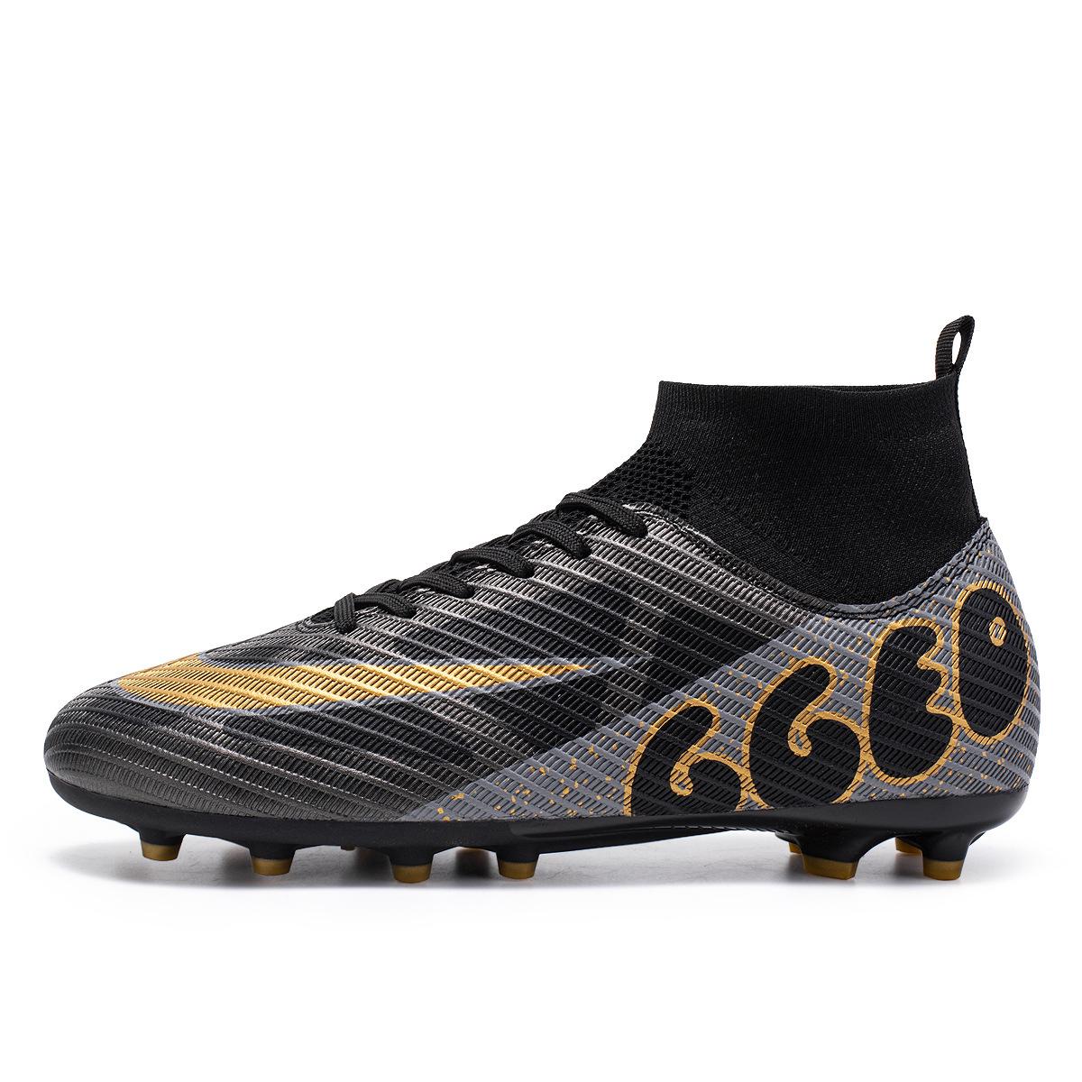 

Foreign trade high-top football shoes men and women teenagers artificial turf long nails broken nails manufacturers spot direct sales non-slip 45