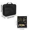 1/2 Travel Jewelry Bag Luggage Organizer Bag Detachable Loose Leaf Jewelry Storage Book with 6 Transparent Zipper Velvet Pouches