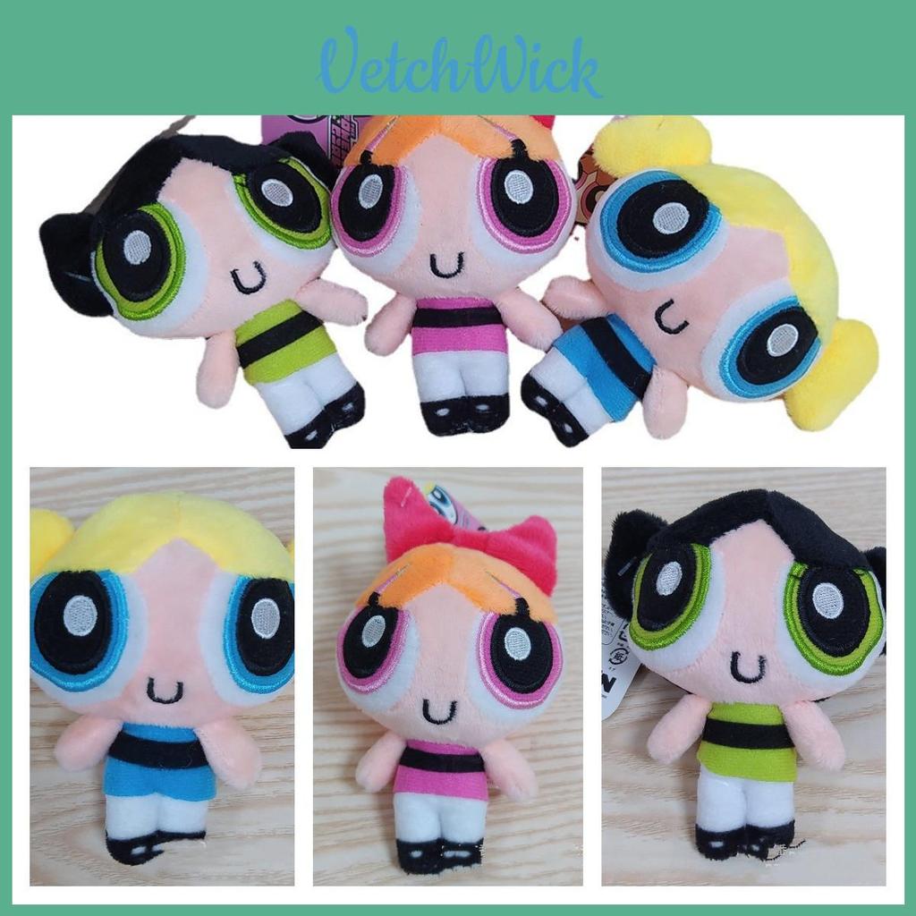 Set di Ciondoli Zaino Bambole Peluche Powerpuff Girls Giocattoli Morbidi Adorabili Per Bambini E Fan