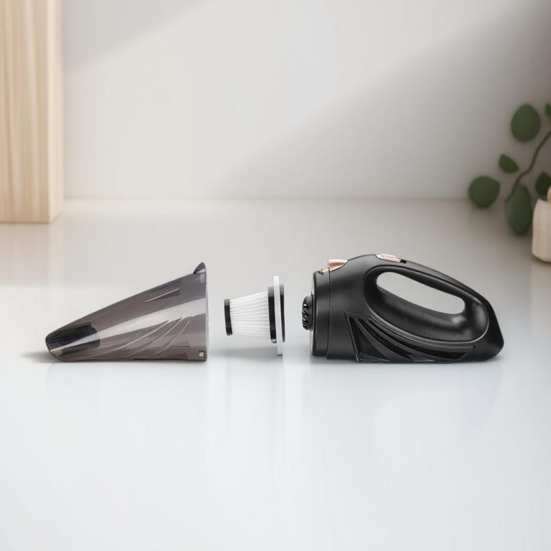 

STONEGO 12V Portable Car Vacuum Cleaner Handheld Duster Dry Wet Dirt Suction Powerful Cordless Auto Accessories чорний