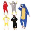 Sonic Animals Coral Fleece Cartoon Onesie Pajamas - Long Sleeve, for Couples, Autumn/Winter Home Wear.
