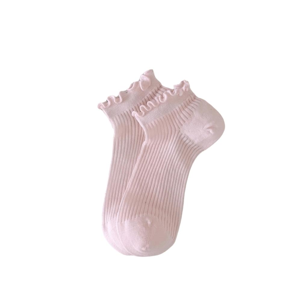 Mid-calf Women s Socks Candy Color Mesh Tube Socks Trendy Casual Ankle Socks  Casual Daily розовый