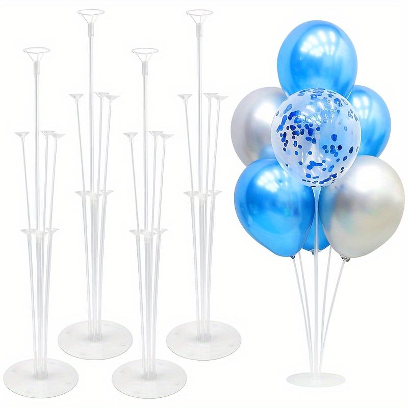 4Set Christmas Table Floating Birthday Balloon Stand Column Balloon Stand With Base Pole For Wedding Birthday Party Decoration