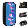 Lovely Planktivore Shark Marine Cute Pencil Cases Pencilcases Pen Box Student Large Storage Bag Students School Gift Stationery