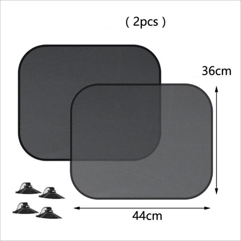 1-5PCS Car Window Sunshade Cover Sun UV Protection Auto Front Rear Black Window Curtain Side Glass Mesh Sunshades Accessories