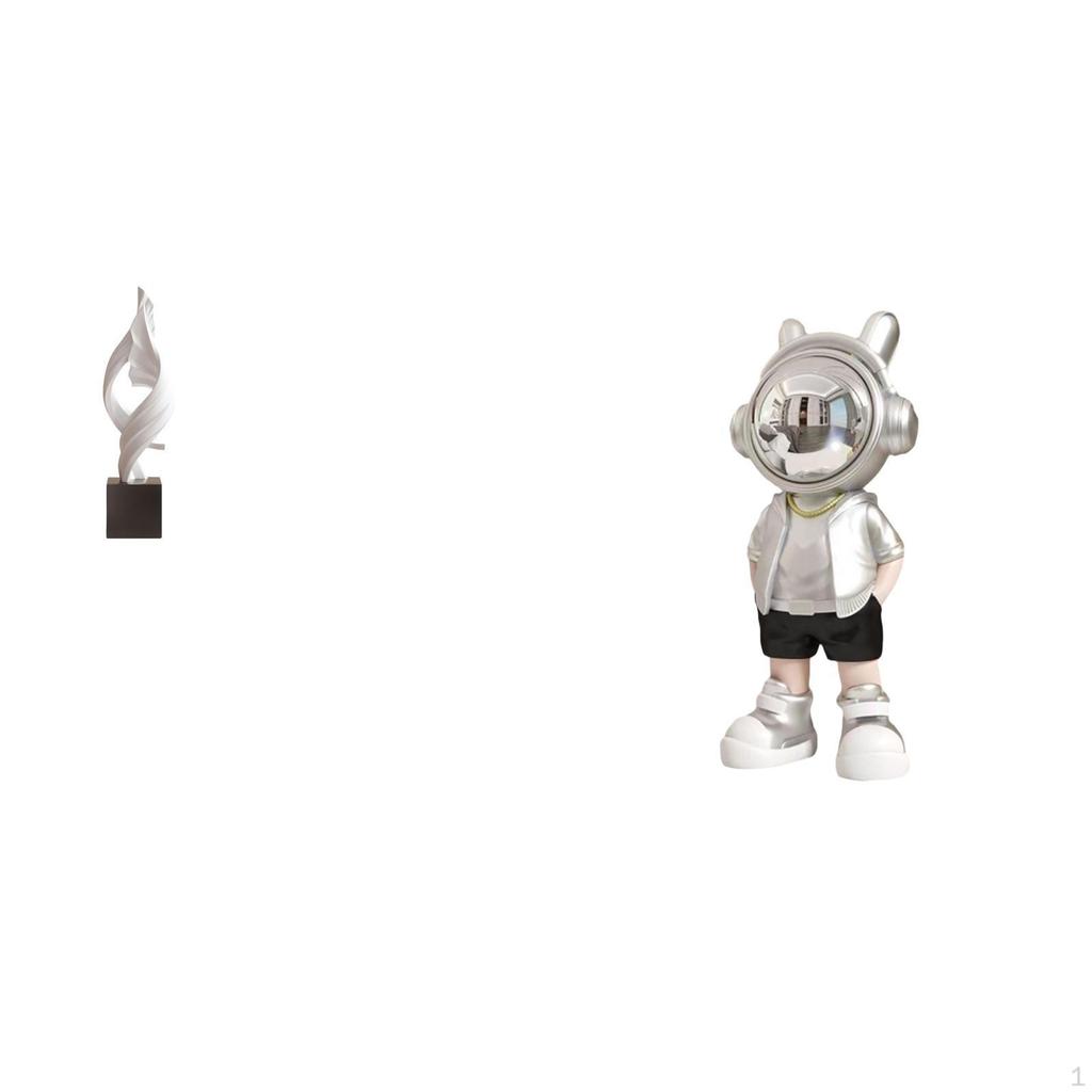 Abstract Astronaut Art Statue Modern Decorative Figurine Resin Sculpture Souvenir for House Office