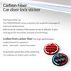For BMW E90 F30 F10 F20 F18 E90 E46 E39 E70 F48 Carbon Fiber Car External Door Lock Button Cover Trim Sticker Tuning Accessories