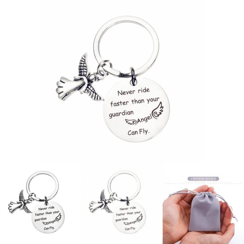 Guardian Angel Stainless Steel Keychain Thoughtful Gift For Loved Ones Perfect For Any Occasion