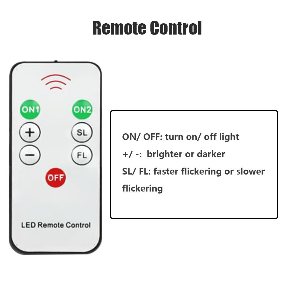 Flameless Candles with Remote Control Realistic Warm White LED Candles Battery Powered