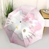 1pc Hello Kitty Cherry Blossom Umbrella with Plastic Handle,Suitable for All Seasons Home Travel Outdoor UmbrellaSanlio525