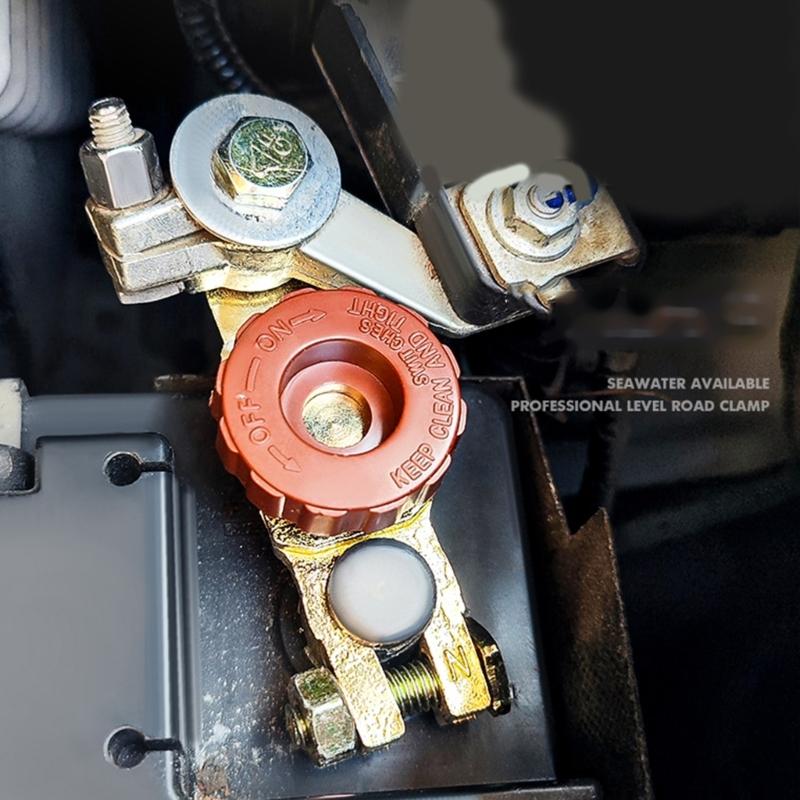 Universal Battery Isolator Top Post Battery Disconnect Switch Quick Disconnect Battery Shut Off Switch for Truck