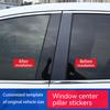 6Pcs Car Window Pillar Posts Door Trim Sticker Glossy Black for Nissan Altima fibre - Decoration Exterior Accessories
