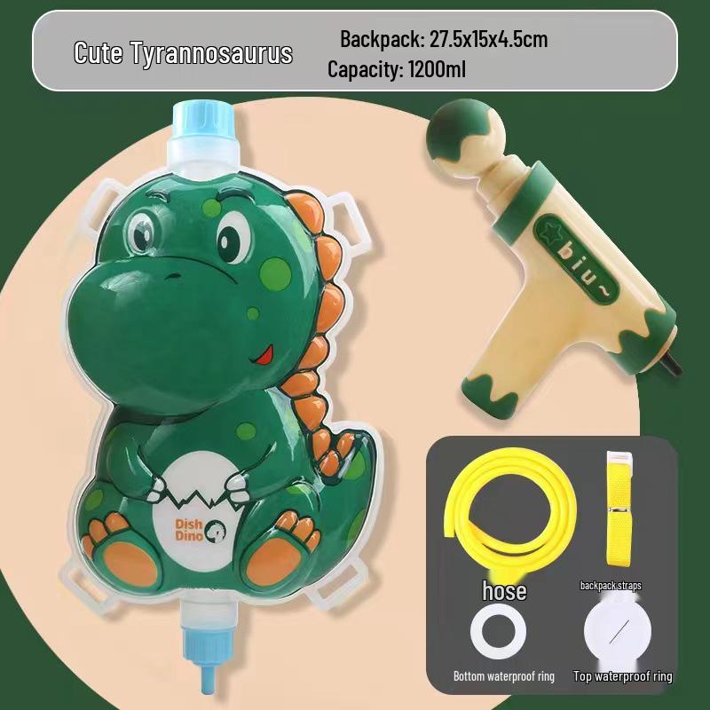 Children s Summer Water Gun Backpack: Pull-Out Water Squirter for Beach Play