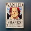 Kreativní magnet s plakátem Wanted z One Piece - Anime Kreslená Dekorace na ledničku & Samolepka na vzkazy
