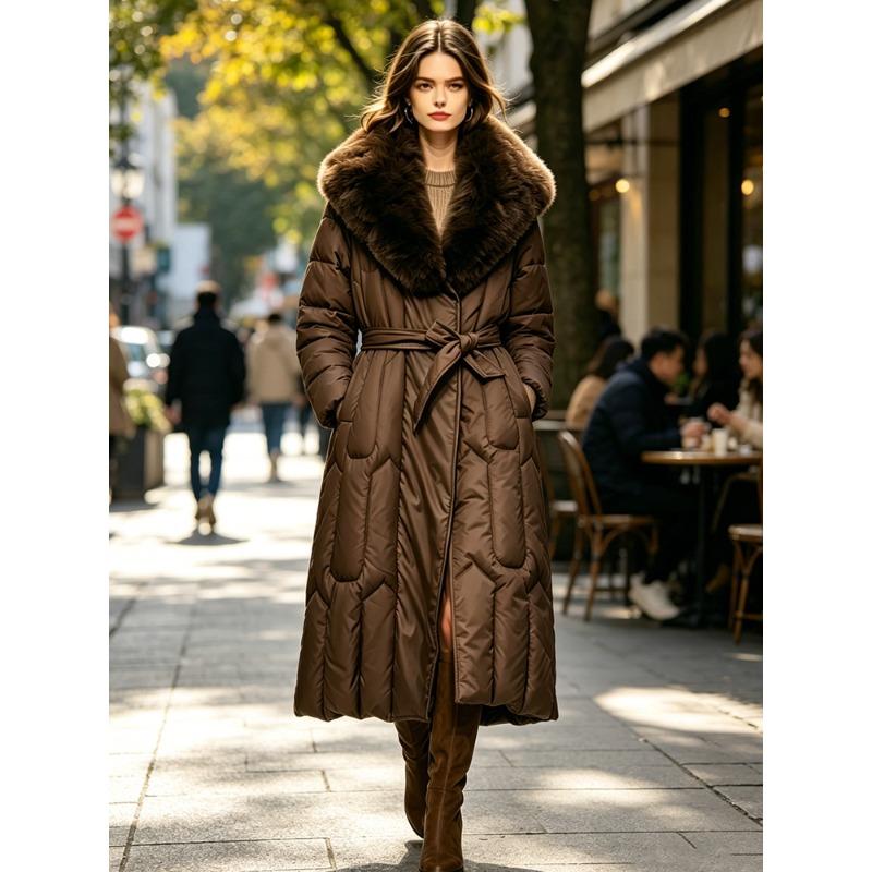 VEZFAA Moda donna casual autunno inverno tinta unita stampa maniche lunghe giacche e cappotti piumini