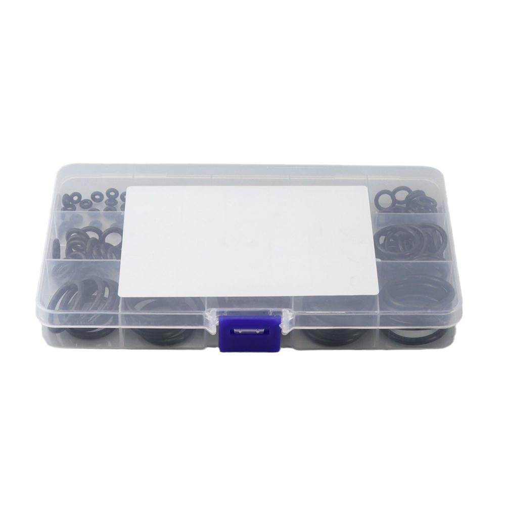 200Pcs Seal Nitrile Rubber Bands Boxed High Pressure O-Rings Repair Kit Sealing Elastic Band O Rubber Rings Set
