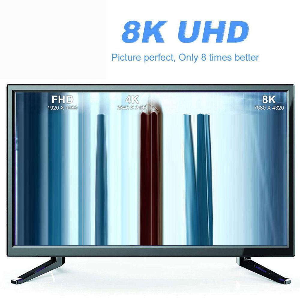 90 Degree HD 2.1 Male to Female HDTV Adapter Converter 8K 60HZ Mini /Micro HD to HD-compatible