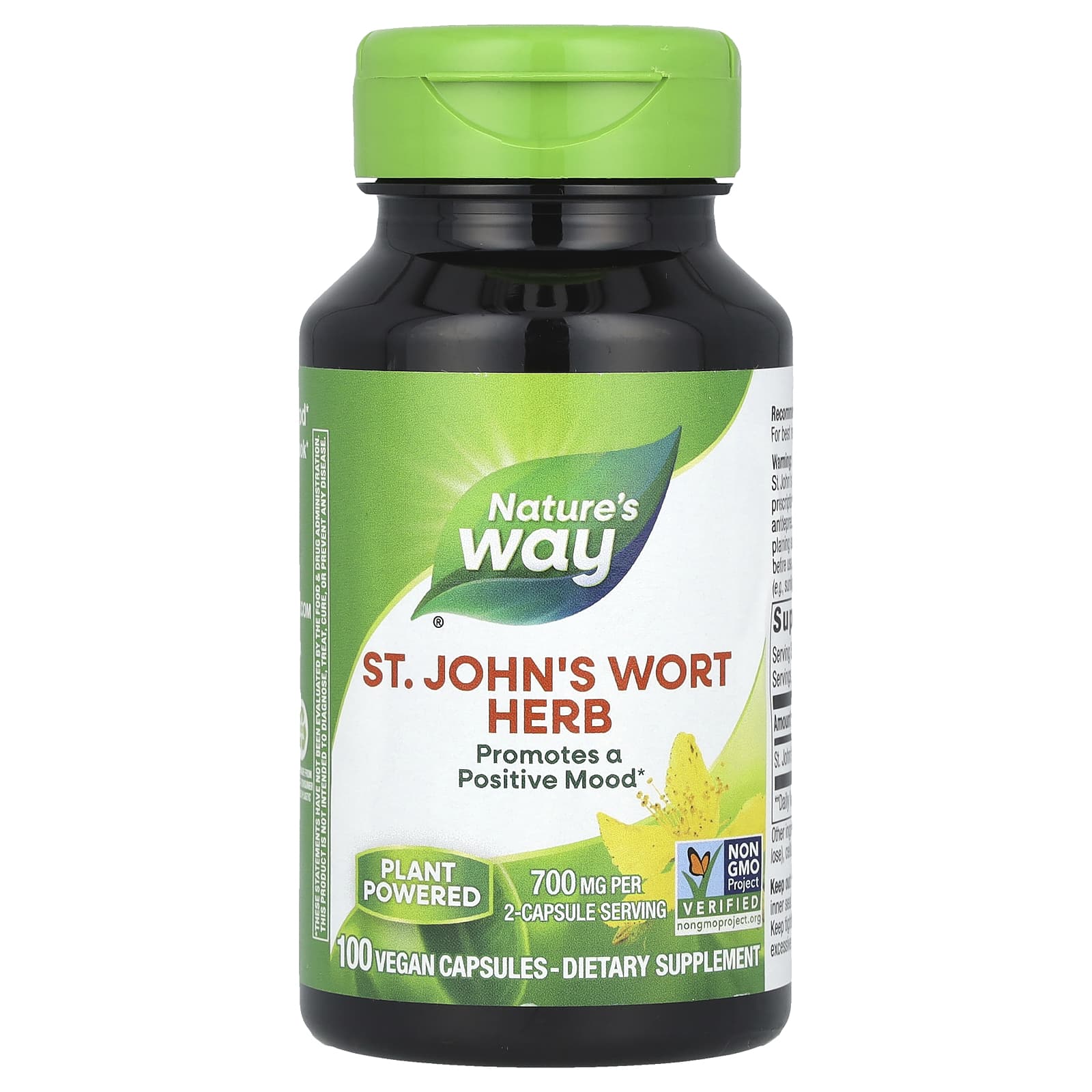 

Nature S Way, St. John s Wort Herb, 700Mg, 100 Veggie Caps (350Mg per Capsule)