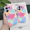 Rainbow Flower Phone Case For Xiaomi Redmi Note 13 12 12S 11 11S 10 10S 9 9S Pro Plus 4G 5G Liquid Silicone Cover