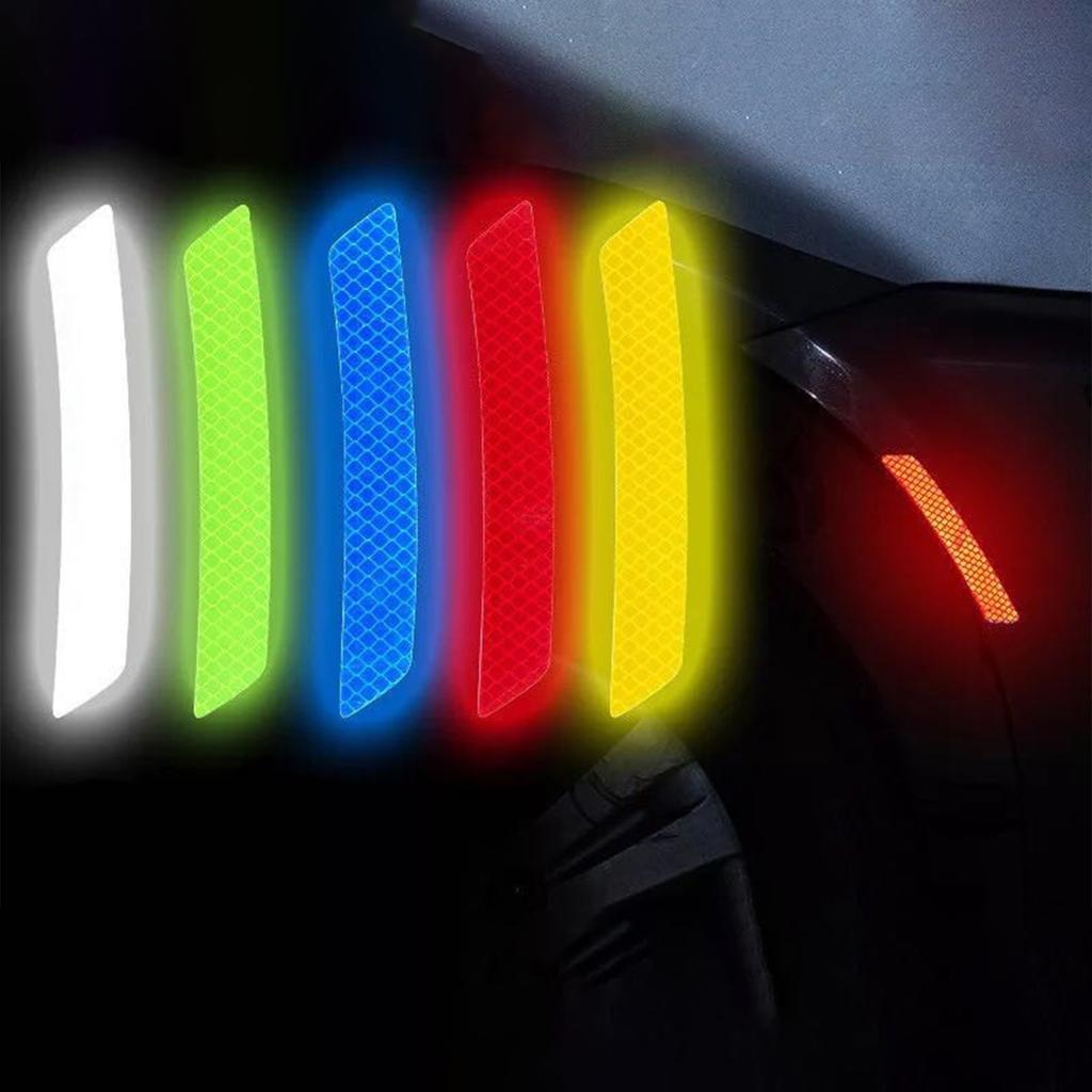Reflexní samolepka na náboj kola auta, reflexní proti poškrábání, noční bezpečnostní varování, dekorativní pruh na kolo pro auto