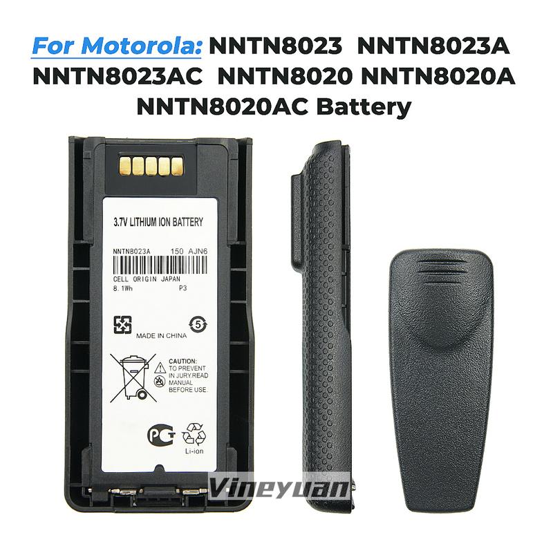 2900mAh NNTN8023, NNTN8023A, NNTN8023AC Battery for Motorola MTP3100 MTP3150 MTP3250 Two Way Radios Battery with Belt Clip
