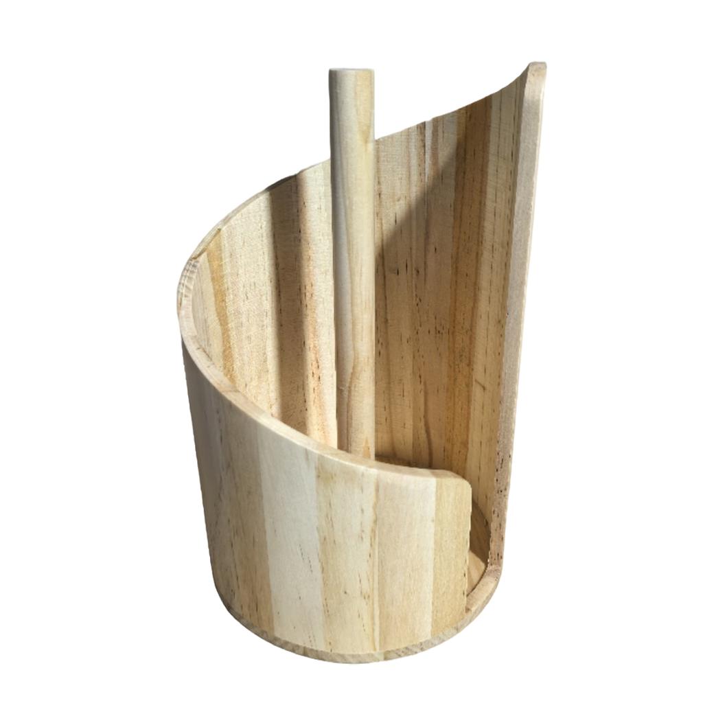 1PC Wooden Countertop Tissue Bottom Tissues Slip Holders Tear - Able with One Hand - Ideal Countertops, and Restaurants