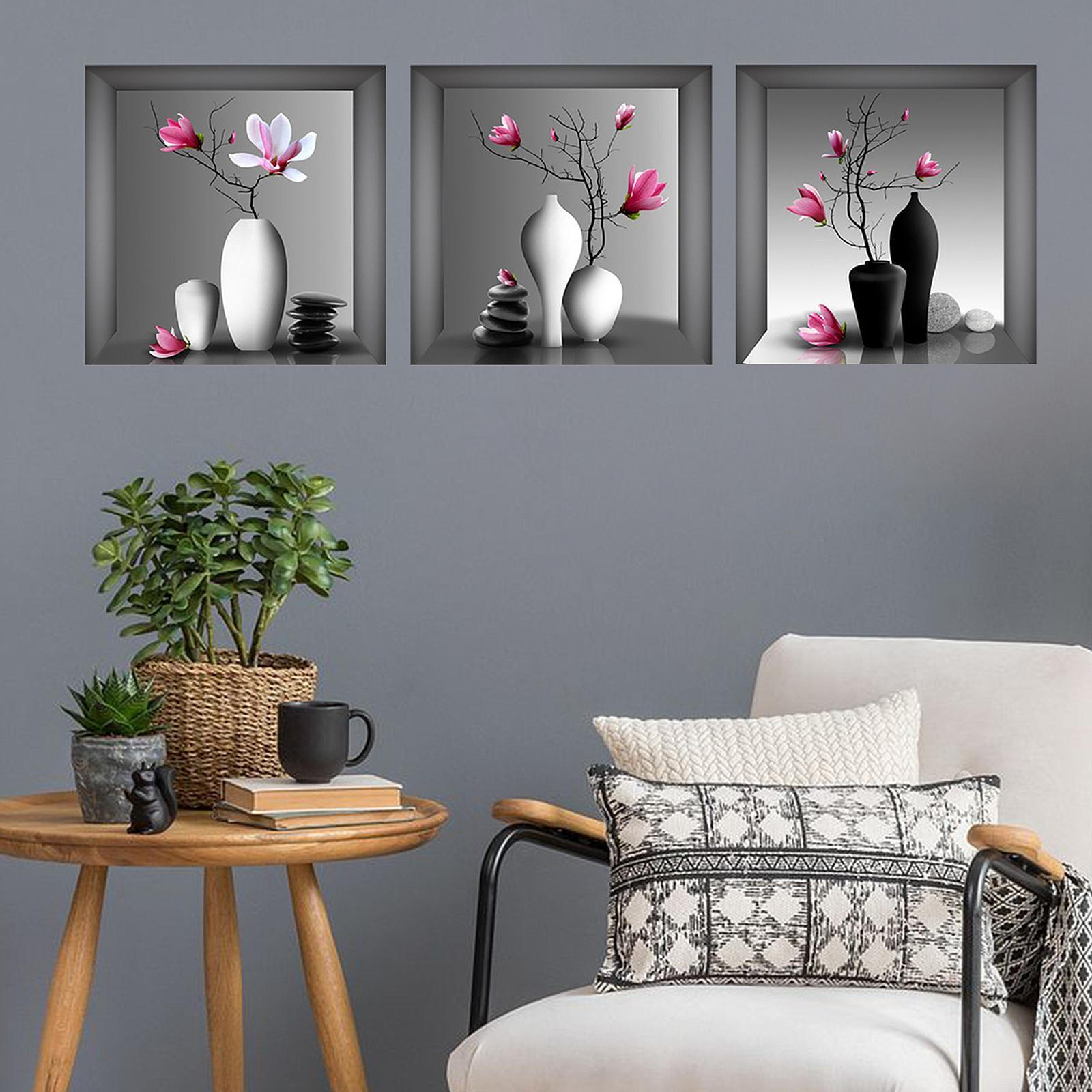 

3Pcs Flower Wall Art Print Painting Floral Print,Mural Home Decor Artwork Pictures,for