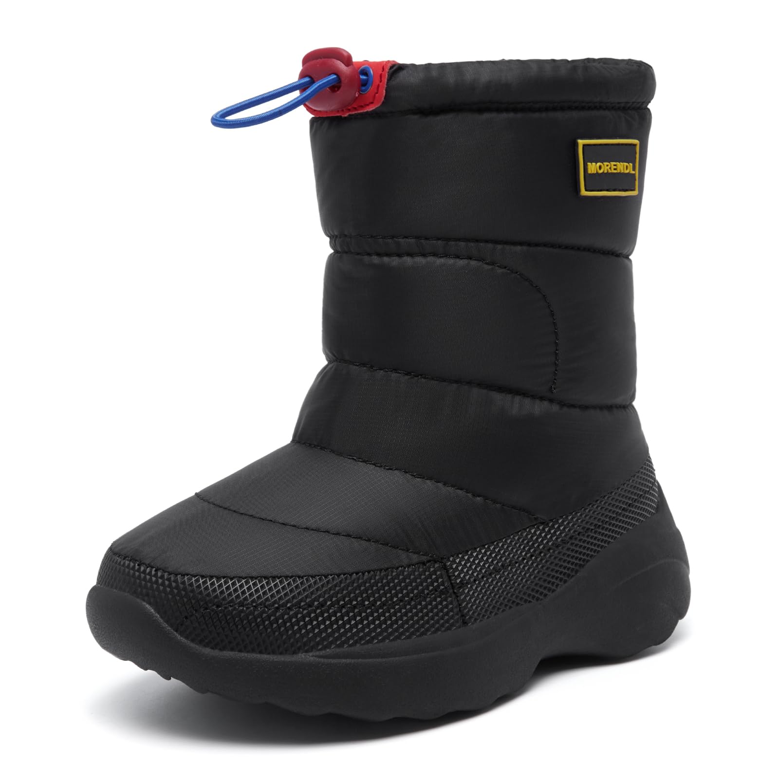 

MORENDL Зимние хлопковые сапоги для снега Зима Снег Снег Холод Для девочек и Размер 18СМ Детские сапоги, Игра, Сапоги, Детская обувь, Нескользящие, Узор, чёрный