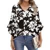 Blouses For Women Dressy Casual 3/4 Length Sleeve Womens Tops V Neck Tshirts Shirts With Flared Sleeve