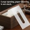 Vintage Walnut Wood Tissue Box Light Luxury Elegant Tissue Boxes Decor Portable Napkin Case with Cover Living Room Decoration