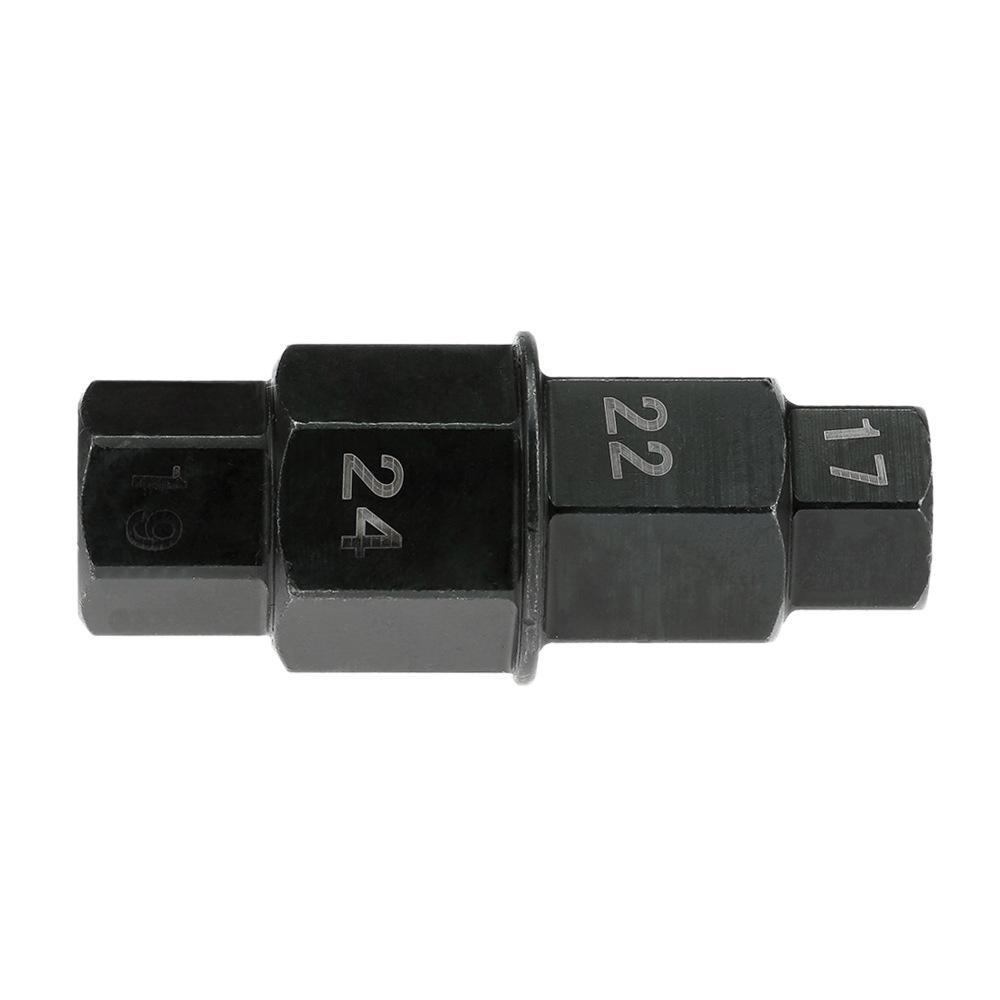 1 Stuks Motorfiets Voor Achter Wielas Zeskant 17 19 22 24mm As Zeskant Spindel Driver Verwijderingsgereedschap Motorfiets As Gereedschap