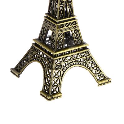 Retro Paris Eyfel Kulesi Modeli Ev Masası Bronz Metal Heykel Heykelcik Dekor