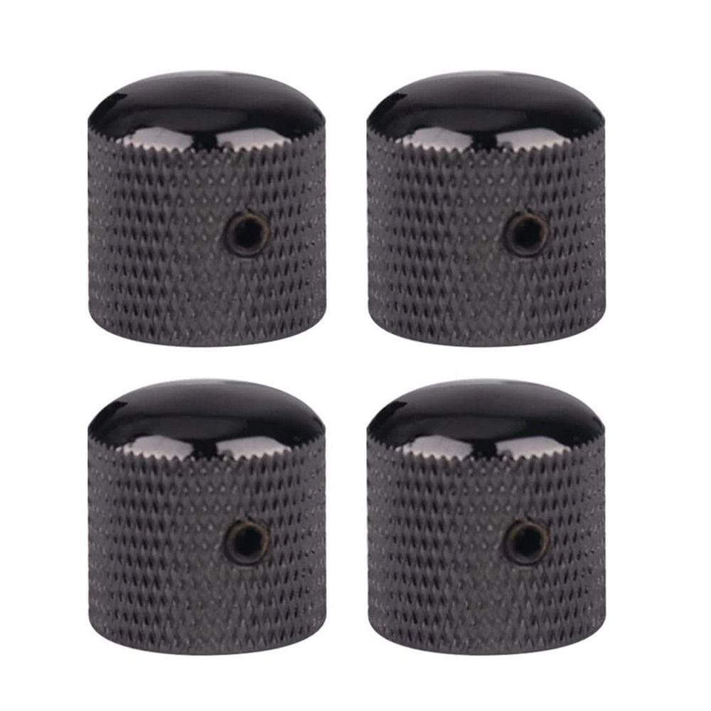 4 Pcs High Grade Metal Guitar Knobs Enhanced Tone Control Durable Guitar Brass Potentiometer Easy To Use Sturdy