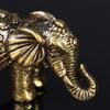 Pure Copper Auspicious Elephant Tea Decoration - Home Ornament and Tea Pet