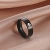 8MM Ladies Cartoon Smile Face Rings Jewelry