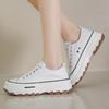 Canvas Shoes Women Sneakers Platform Shoes 2025 New Running Designer Shoes White Outdoor Casual Walking Flats Zapatos De Mujer