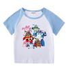 Kids' Summer Color Block Set: Short Sleeve T-shirt & Shorts for Boys and Girls