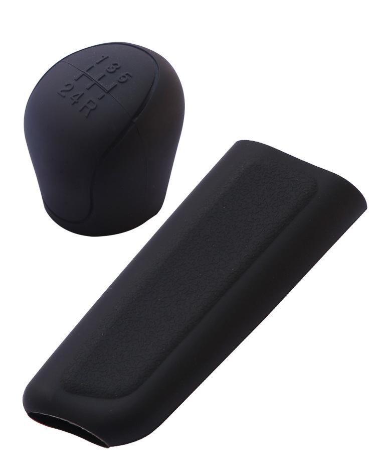 Silicone Car Gear Shift Knob Cover Shell Pink 5 6-speed Non-Slip Grip Handle Protective Covers Manual Car Interior Accessories