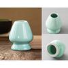Chasen holder straightener rest tea ceremony tools matcha set ceramic (green)