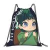 Cartoon Maomao Drawstring Bag Manga YSK Fashion Foldable Sackpack String Bags Men Outdoor Beach Backpack