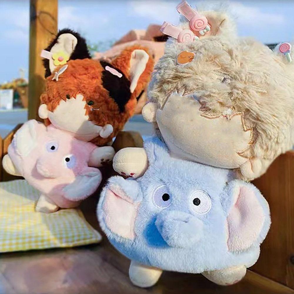 

20 см штаны на подтяжках со слоном, аксессуары для куклы, плюшевый комбинезон, хлопковая мягкая кукла