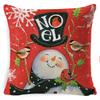 Pillow Cushion Cover Linen Santa Claus Pillow Cover Linen Material