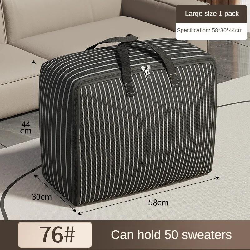Large Capacity Oxford Cloth Waterproof Travel Storage Bag - Ideal for Clothes, Beddings, and Moving - Durable