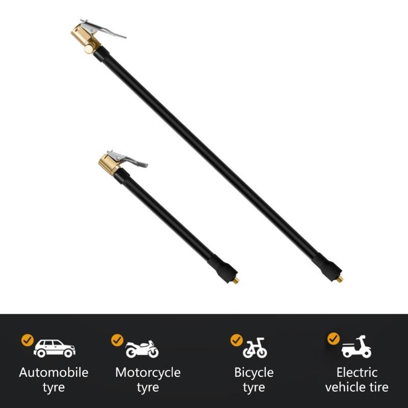 Universal Auto Tire Inflation Extension Hose Inflation Tire Inflator Tube Valves